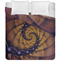 An Emperor Scorpion s 1001 Fractal Spiral Stingers Duvet Cover Double Side (california King Size) by jayaprime