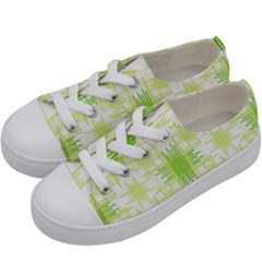 Intersecting Lines Pattern Kids  Low Top Canvas Sneakers by dflcprints