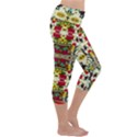 Chicken Monkeys Smile In The Floral Nature Looking Hot Capri Yoga Leggings View3