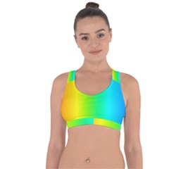 Pattern Cross String Back Sports Bra by gasi