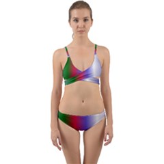 Pattern Wrap Around Bikini Set by gasi