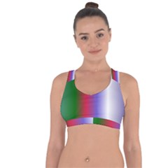 Pattern Cross String Back Sports Bra by gasi