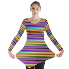 Pattern Long Sleeve Tunic  by gasi