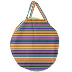 Pattern Giant Round Zipper Tote