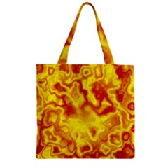 Pattern Zipper Grocery Tote Bag by gasi