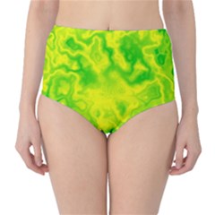 Pattern High-waist Bikini Bottoms by gasi