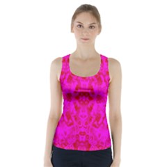 Pattern Racer Back Sports Top