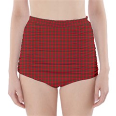 Royal Stuart Tartan High-waisted Bikini Bottoms by PodArtist