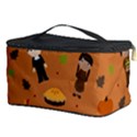 Pilgrims and Indians pattern - Thanksgiving Cosmetic Storage Case View3