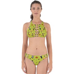 Pilgrims And Indians Pattern - Thanksgiving Perfectly Cut Out Bikini Set
