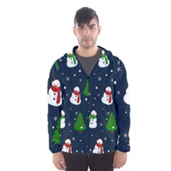 Snowman Pattern Hooded Wind Breaker (men)