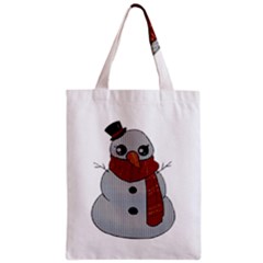 Kawaii Snowman Classic Tote Bag by Valentinaart