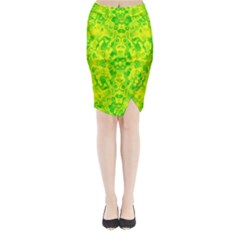 Pattern Midi Wrap Pencil Skirt by gasi