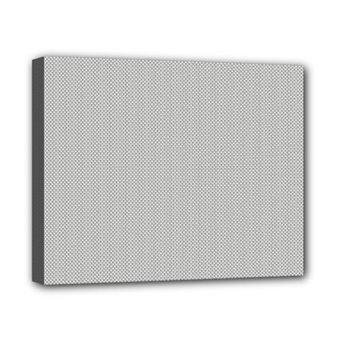 Grey And White Simulated Carbon Fiber Canvas 10  X 8  by PodArtist
