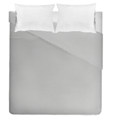 Grey And White Simulated Carbon Fiber Duvet Cover Double Side (queen Size) by PodArtist