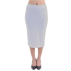 Grey And White Simulated Carbon Fiber Velvet Midi Pencil Skirt by PodArtist
