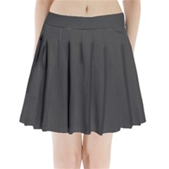 Black Carbon Fiber Pleated Mini Skirt by PodArtist