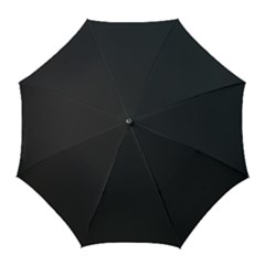 Simulated Black Carbon Fiber Steel Golf Umbrellas by PodArtist