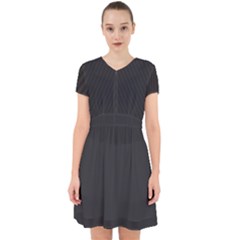 Simulated Black Carbon Fiber Steel Adorable In Chiffon Dress by PodArtist