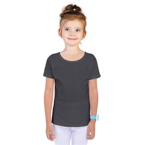 Simulated Black Carbon Fiber Steel Kids  One Piece Tee by PodArtist