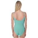 Tiffany Aqua Blue Puffy Quilted Pattern Camisole Leotard  View2