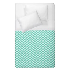 Tiffany Aqua Blue Chevron Zig Zag Duvet Cover (single Size)