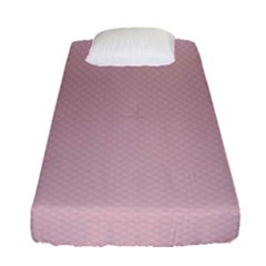 Baby Pink Stitched And Quilted Pattern Fitted Sheet (single Size) by PodArtist