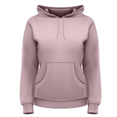 Baby Pink Stitched And Quilted Pattern Women s Pullover Hoodie by PodArtist