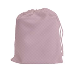 Baby Pink Stitched And Quilted Pattern Drawstring Pouches (xxl) by PodArtist