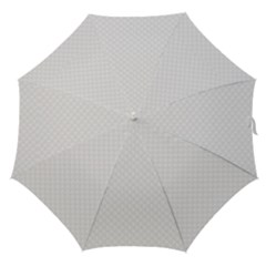 Bright White Stitched And Quilted Pattern Straight Umbrellas by PodArtist