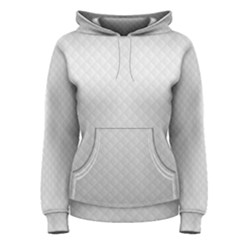 Bright White Stitched And Quilted Pattern Women s Pullover Hoodie by PodArtist