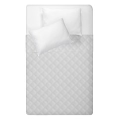 Bright White Stitched And Quilted Pattern Duvet Cover Double Side (single Size) by PodArtist