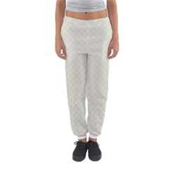 Rich Cream Stitched And Quilted Pattern Women s Jogger Sweatpants by PodArtist