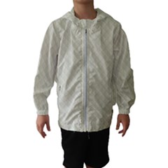 Rich Cream Stitched And Quilted Pattern Hooded Wind Breaker (kids) by PodArtist