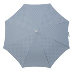 Powder Blue Stitched And Quilted Pattern Straight Umbrellas by PodArtist