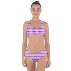 Pattern Criss Cross Bikini Set by gasi