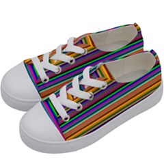 Pattern Kids  Low Top Canvas Sneakers