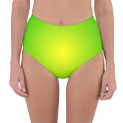 Pattern Reversible High-waist Bikini Bottoms by gasi