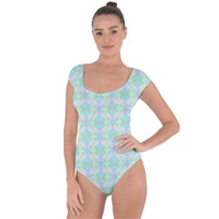 Pattern Short Sleeve Leotard  by gasi