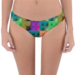 Pattern Reversible Hipster Bikini Bottoms by gasi