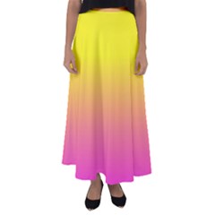 Pattern Flared Maxi Skirt by gasi