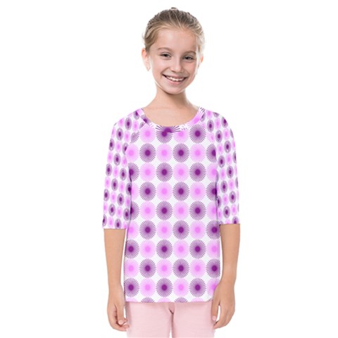 Pattern Kids  Quarter Sleeve Raglan Tee by gasi