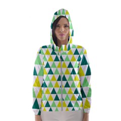 Pattern Hooded Wind Breaker (women) by gasi