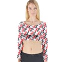 Pattern Long Sleeve Crop Top View1