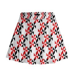 Pattern Mini Flare Skirt