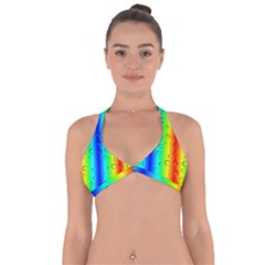 Pattern Halter Neck Bikini Top by gasi
