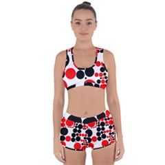 Pattern Racerback Boyleg Bikini Set by gasi