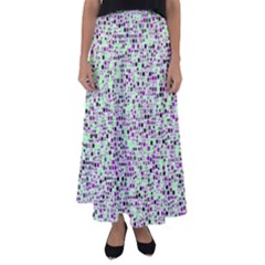 Pattern Flared Maxi Skirt by gasi