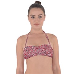 Pattern Halter Bandeau Bikini Top by gasi