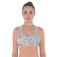 Pattern Cross Back Sports Bra by gasi